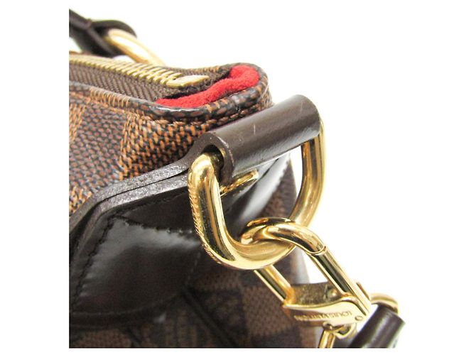 Evora Borsa a spalla Louis Vuitton Damier Évora MM da donna Ebano Marrone - view 8