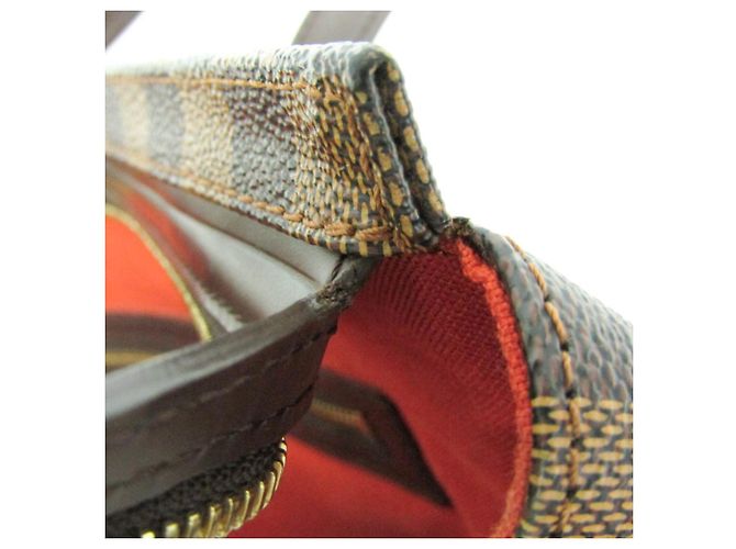 Borsa a spalla Chelsea Damier Louis Vuitton da donna marrone, Ebano - vista 13