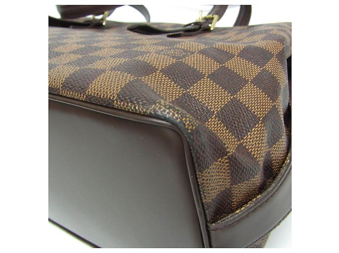 Borsa a spalla Chelsea Damier Louis Vuitton da donna marrone, Ebano - vista 5