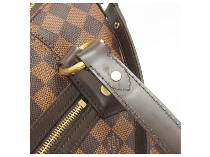 Borsa a mano Louis Vuitton Damier Evora MM da donna, borsa a spalla marrone, ebano - vista 11