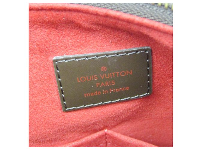Borsa a mano Louis Vuitton Damier Evora MM da donna, borsa a spalla marrone, ebano - vista 19