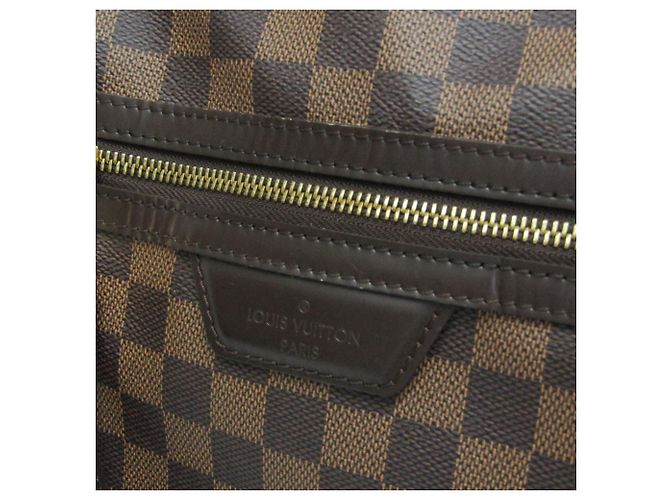 Borsa a mano Louis Vuitton Damier Evora MM da donna, borsa a spalla marrone, ebano - vista 8