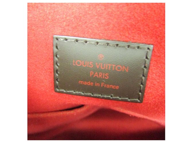 Borsa a mano Louis Vuitton Damier Evora MM da donna, borsa a spalla Ebano Marrone - vista 15