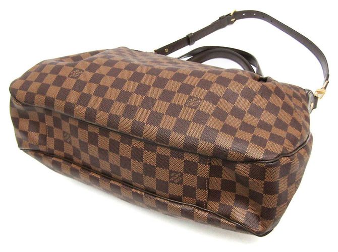 Borsa a mano Louis Vuitton Damier Evora MM da donna, borsa a spalla Ebano Marrone - vista 3