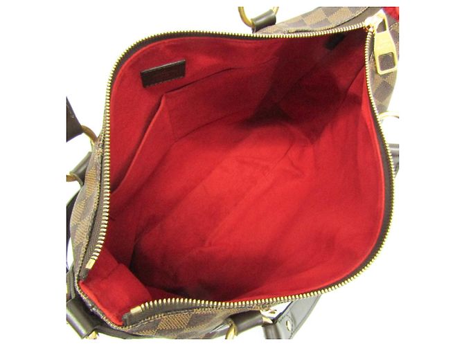 Borsa a mano Louis Vuitton Damier Evora MM da donna, borsa a spalla Ebano Marrone - vista 4
