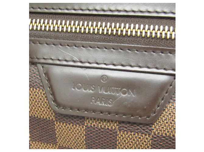 Borsa a mano Louis Vuitton Damier Evora MM da donna, borsa a spalla Ebano Marrone - vista 8