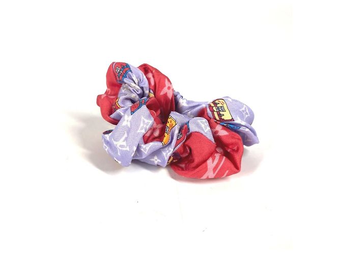 Set di Scrunchie Monogram LOUIS VUITTON (solo cerchio) Elastico per Capelli in Seta Donna Rosa - vista 2