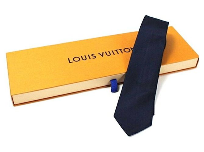 Corbata de seda Louis Vuitton LV LOUISVUITTON para hombre Azul - vista 2