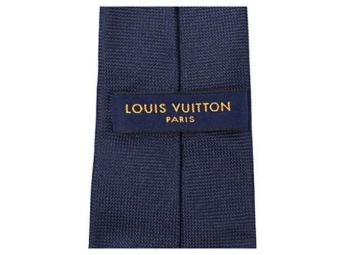 Corbata de seda Louis Vuitton LV LOUISVUITTON para hombre Azul - vista 5