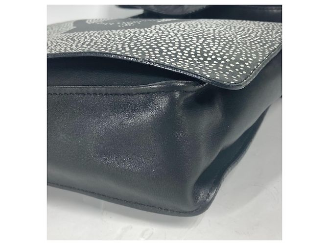 CHANEL Chanel bag, crossbody, CC, Coco mark, design, flap, shoulder leather, men's, black - view 10
