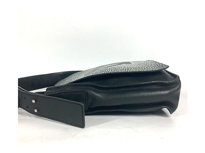 CHANEL Chanel bag, crossbody, CC, Coco mark, design, flap, shoulder leather, men's, black - view 8