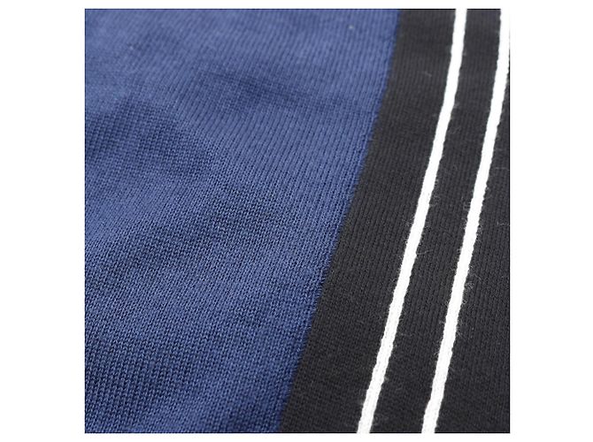 Sciarpa/Stola in Seta Cashmere Cotone Donna Blu Navy Nero Bianco CHANEL - vista 5