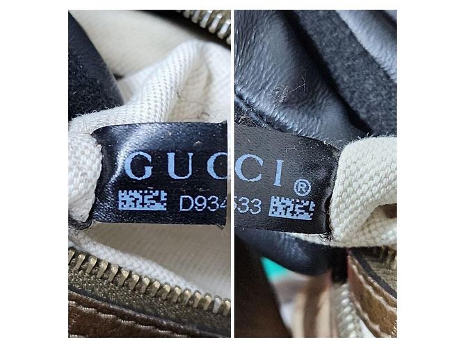 Borsa Hobo in Tela GG Cuore Bit Gucci Marrone - vista 4