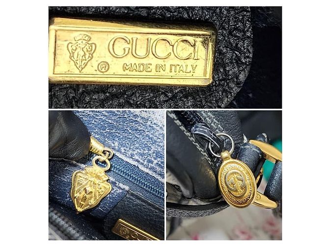 Borsa a tracolla Gucci GG in tela Beige/Nero - vista 4