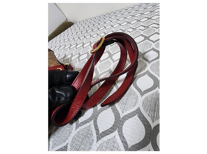 Borsa a secchiello mini in tela rivestita Gucci Doraemon x Gucci Beige Bordò - vista 10