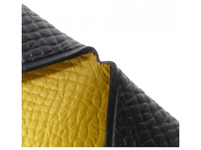 Estuche para tarjetas de visita Calvi Verso de Hermès Azul Amarillo - vista 4
