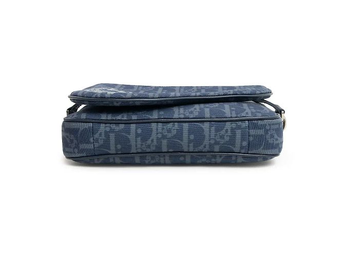 Christian Dior Saddle Tripple Oblique Canvas Nero - vista 2