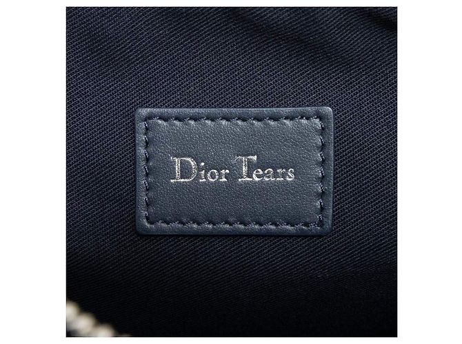 Christian Dior Saddle Tripple Oblique Canvas Nero - vista 3