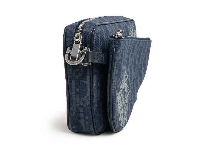 Christian Dior Saddle Tripple Oblique Canvas Nero - vista 4