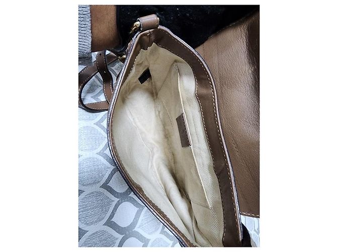 Borsa a Spalla/Crossbody Gucci GG Supreme Marrone/Crema Crudo - vista 13