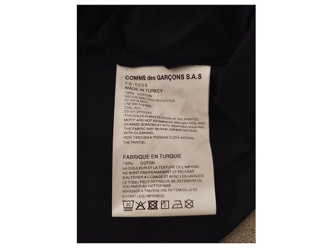 Autre Marque T-shirt nero a maniche lunghe Comme des Garçons Shirt - vista 4