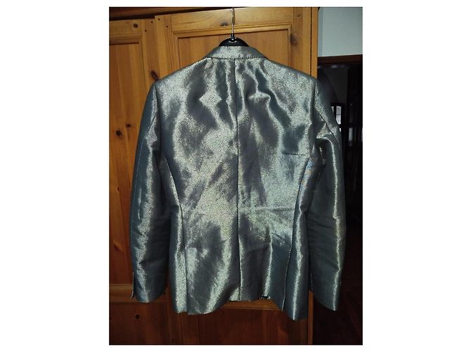 Blazer Metallico Argento Dolce & Gabbana - vista 8