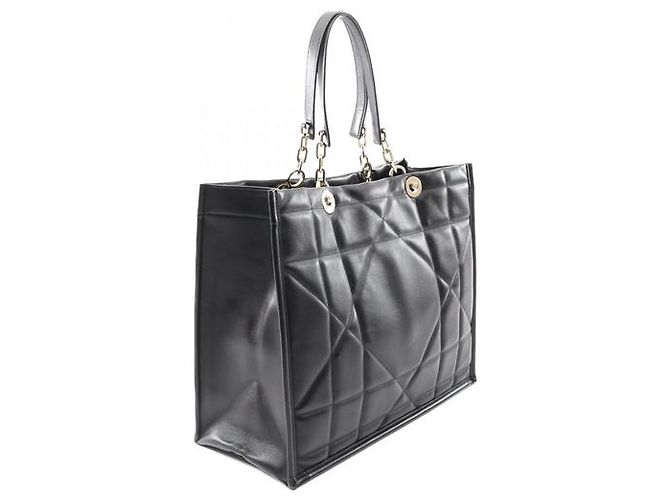Christian Dior Essential Tote Archicannage aus Kalbsleder Medium Schwarz - Ansicht 2