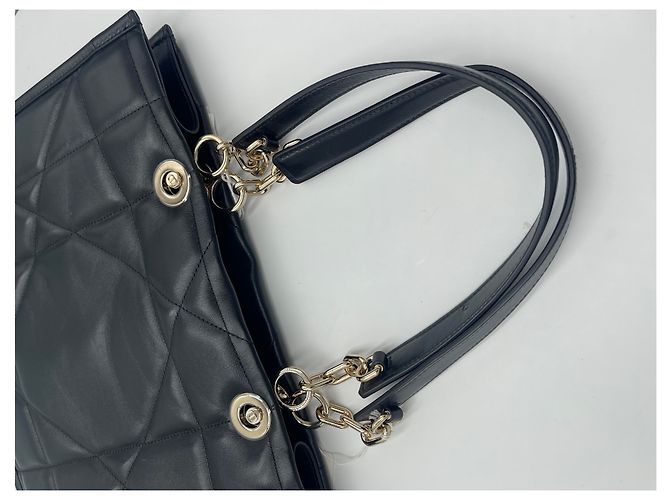 Christian Dior Essential Tote Archicannage aus Kalbsleder Medium Schwarz - Ansicht 3
