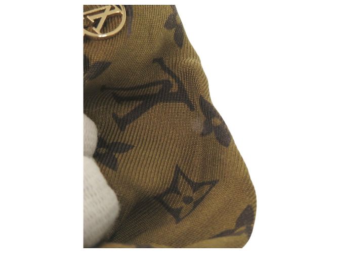 Scrunchie Be Mindful Monogram in Seta Marrone LOUIS VUITTON Blu - vista 6
