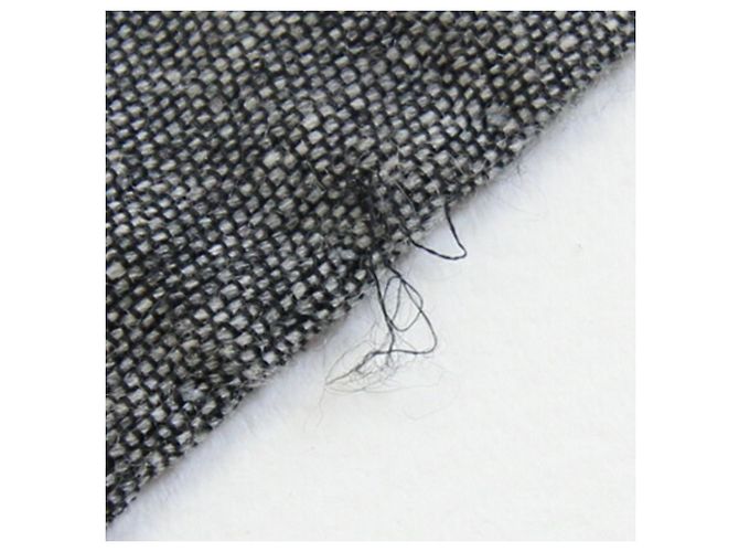 Sciarpa in cashmere e seta grigia e nera della collaborazione Louis Vuitton Christopher Nemeth per donne Nero - vista 5