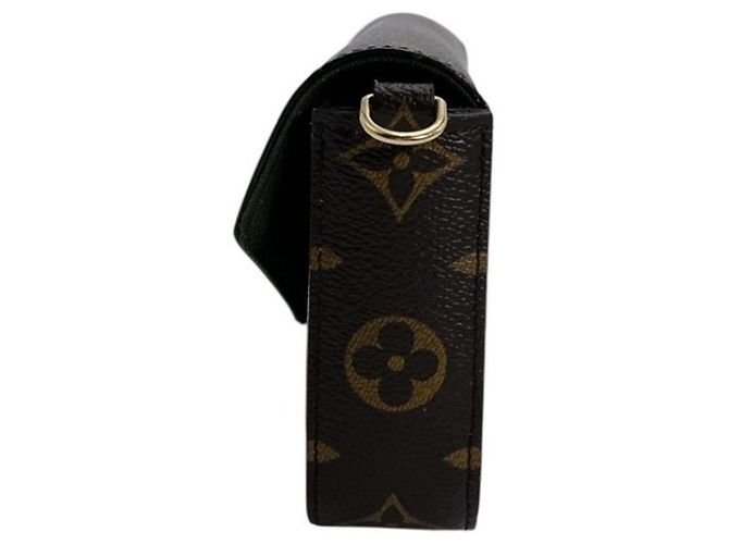 Borsa a spalla LOUIS VUITTON Monogram Multi Pochette Felicie in tela marrone - vista 3