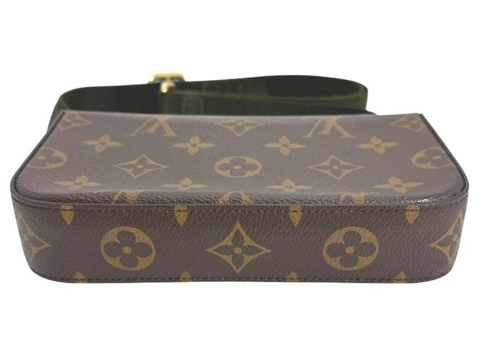 Borsa a spalla LOUIS VUITTON Monogram Multi Pochette Felicie in tela marrone - vista 5