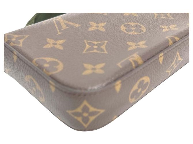 Borsa a spalla LOUIS VUITTON Monogram Multi Pochette Felicie in tela marrone - vista 6
