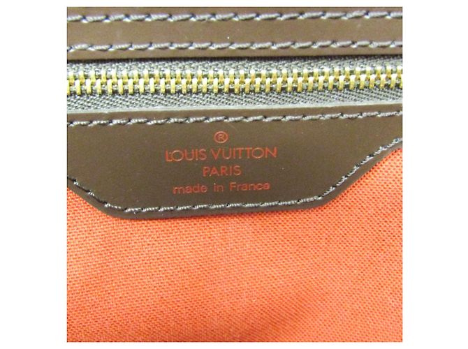 Borsa Boston Damier Greenwich PM Louis Vuitton per uomini e donne Ebano Marrone - vista 11