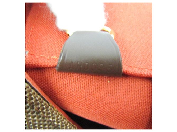 Borsa Boston Damier Greenwich PM Louis Vuitton per uomini e donne Ebano Marrone - vista 12
