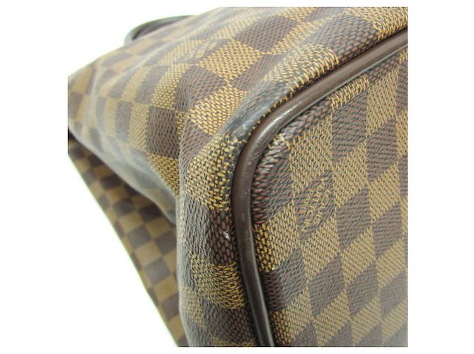 Borsa Boston Damier Greenwich PM Louis Vuitton per uomini e donne Ebano Marrone - vista 4