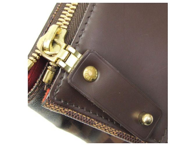 Borsa Boston Damier Greenwich PM Louis Vuitton per uomini e donne Ebano Marrone - vista 7