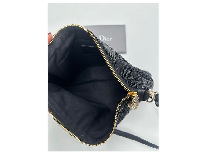 Christian Dior Cannage Cotton medium Nero - vista 5