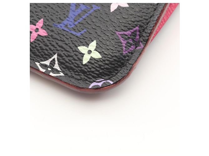 Billetera Pochette Cle de Louis Vuitton con monedero Negro Roja Multicolor - vista 6