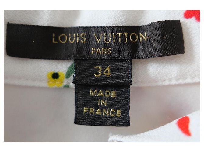 Blusa de cuello con volantes floral Louis Vuitton Resort 2017 Crudo - vista 6