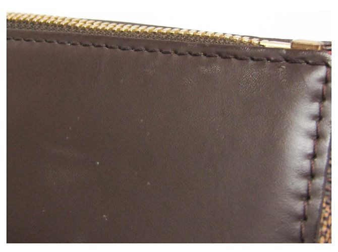 Borsa Boston Ebene Damier Greenwich PM Louis Vuitton per uomini e donne Marrone - vista 12