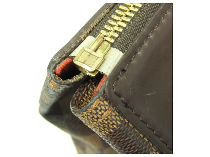 Borsa Boston Ebene Damier Greenwich PM Louis Vuitton per uomini e donne Marrone - vista 16