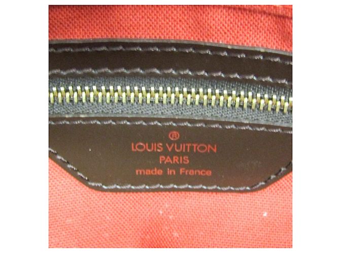 Borsa Boston Ebene Damier Greenwich PM Louis Vuitton per uomini e donne Marrone - vista 19