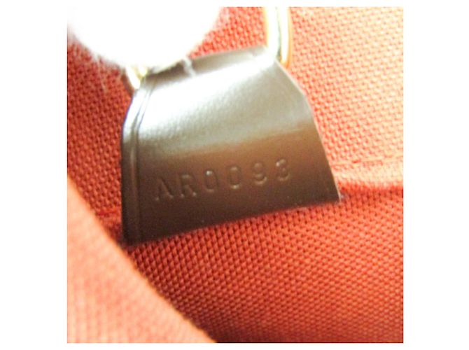 Borsa Boston Ebene Damier Greenwich PM Louis Vuitton per uomini e donne Marrone - vista 20