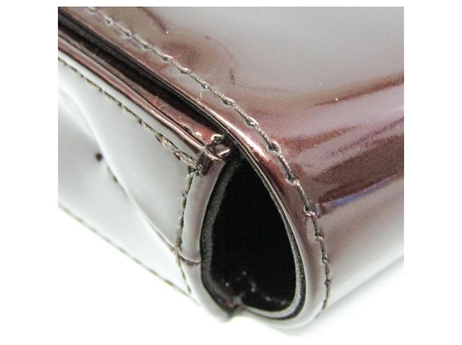 Clutch Sobe Vernis di Louis Vuitton per Donna - Borsa Amarante Rosso - vista 11