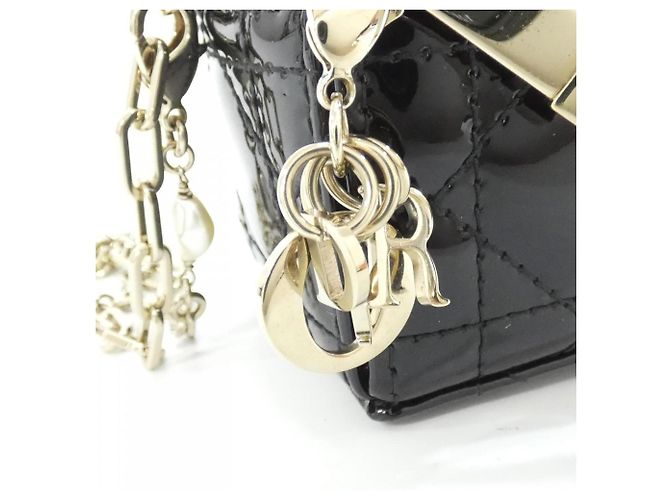 Borsa a mano Christian Dior Lady S0976OVRB Nero - vista 5