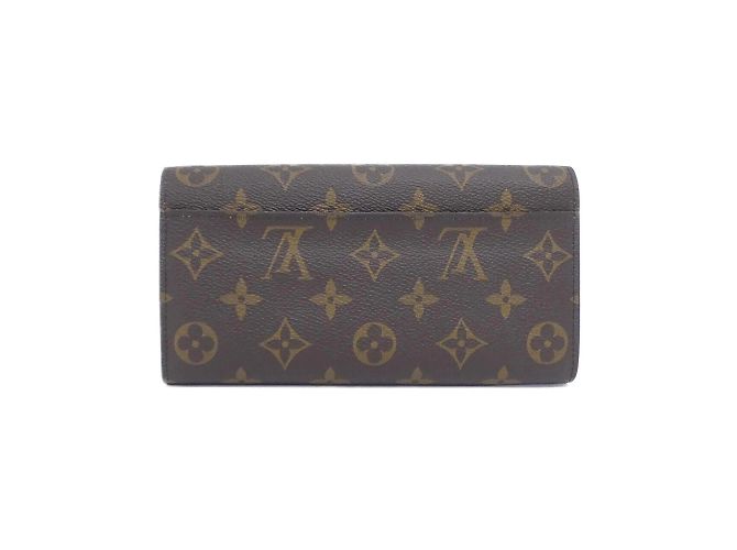 Portafoglio Sarah Monogram Louis Vuitton Marrone Rosa - vista 2