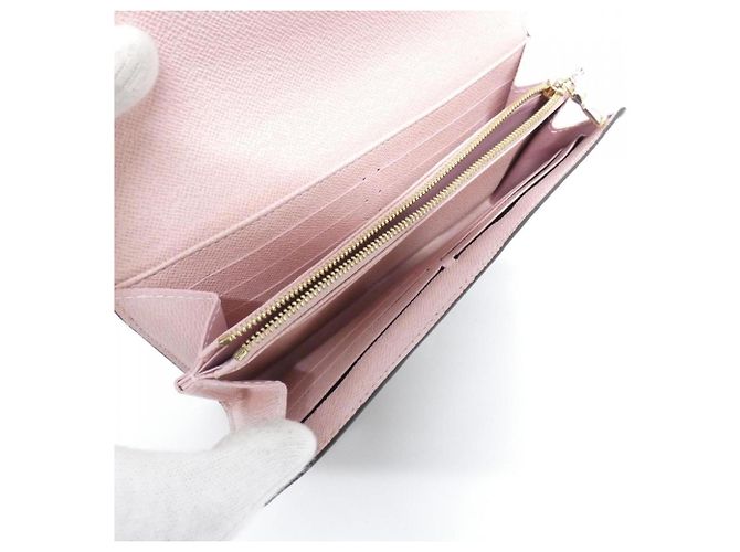 Portafoglio Sarah Monogram Louis Vuitton Marrone Rosa - vista 7