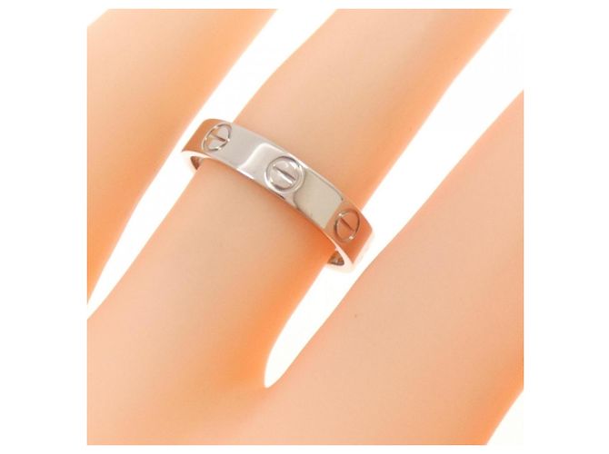 Cartier Mini Love Ring aus Weißgold Golden - Ansicht 4