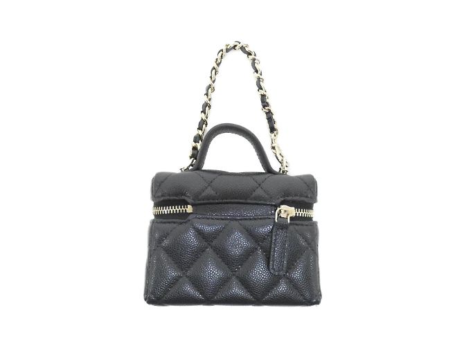 Charm per borsa in pelle nera Chanel AP4897 Nero - vista 2